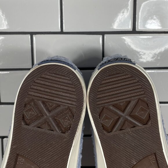 Converse CTAS Lift Hi Womens 8.5 Shoes Ghost Steel Egret Sherpa Platform Sneaker - Picture 8 of 12